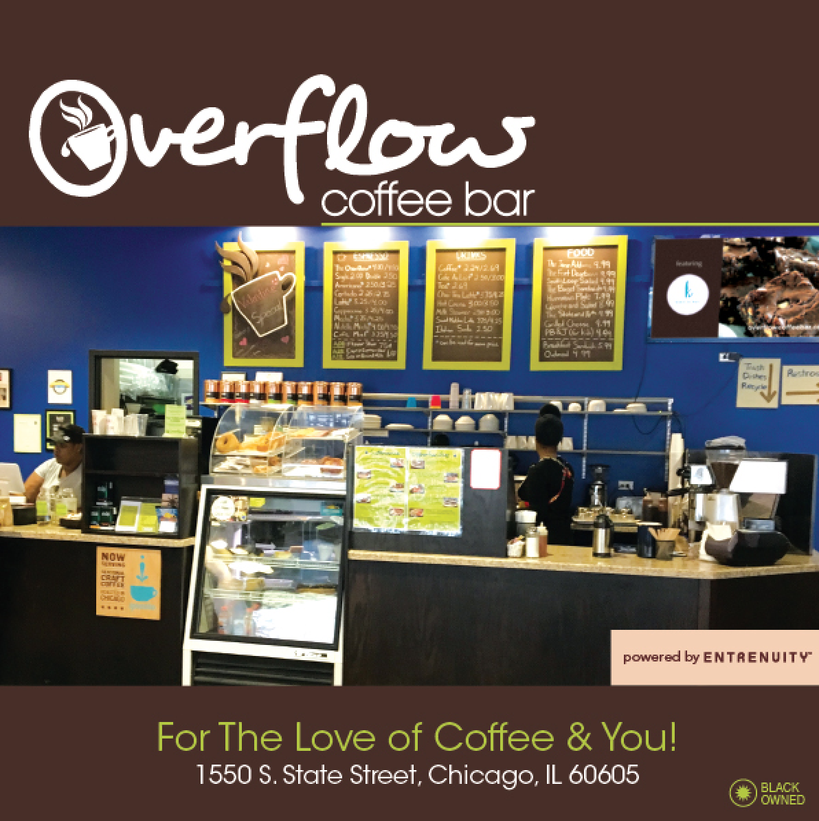 Entrenuity Purchases Overflow Coffee Bar